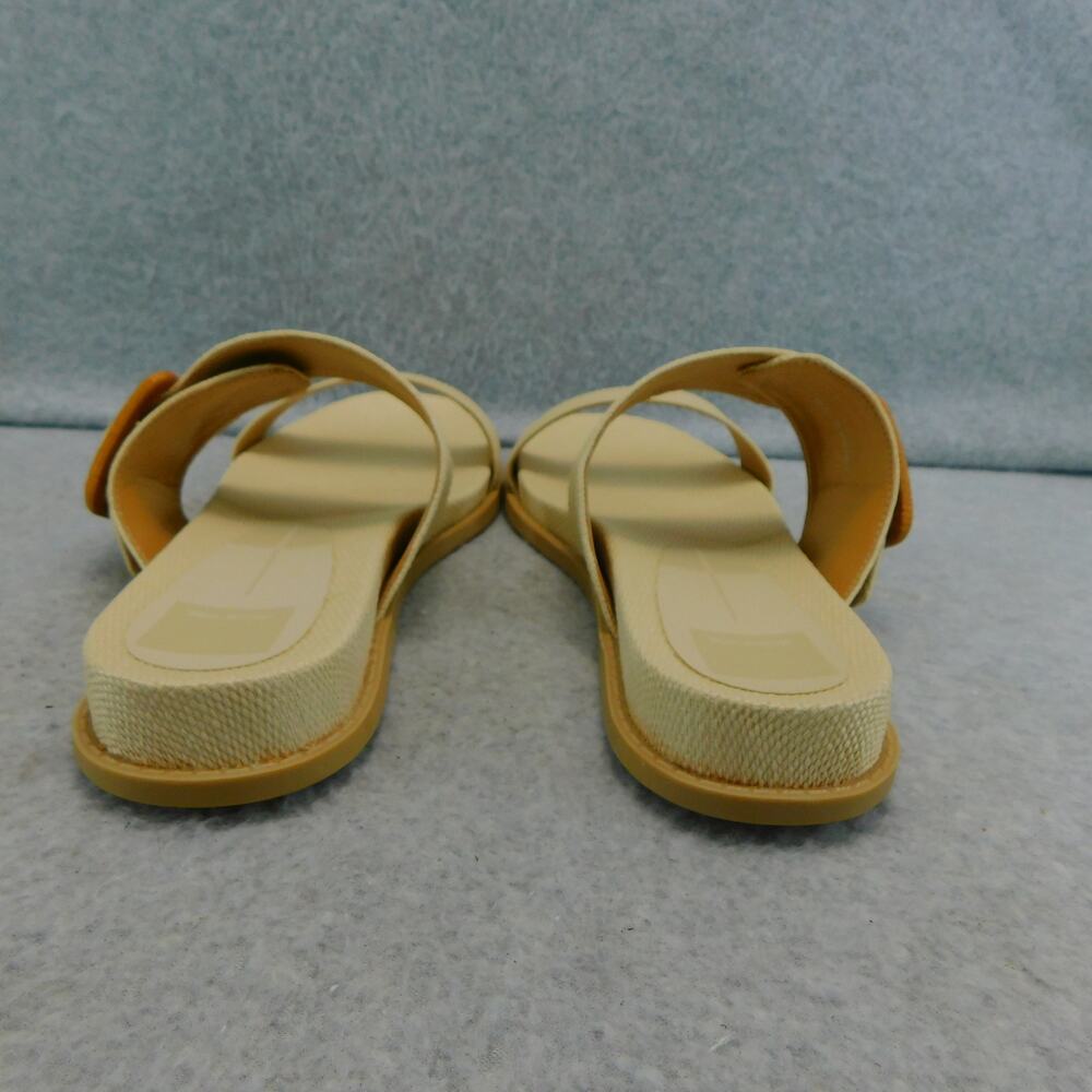 Dolce Vita Shoes Genzel Wheat Straps Beige Slip On Sandals - Size 9 New - Picture 8 of 10